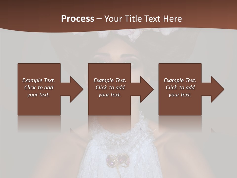 Fashion Wedding Face PowerPoint Template