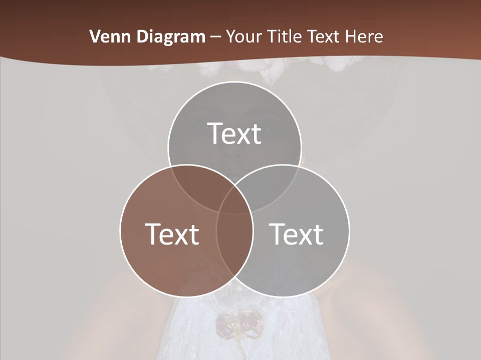 Fashion Wedding Face PowerPoint Template