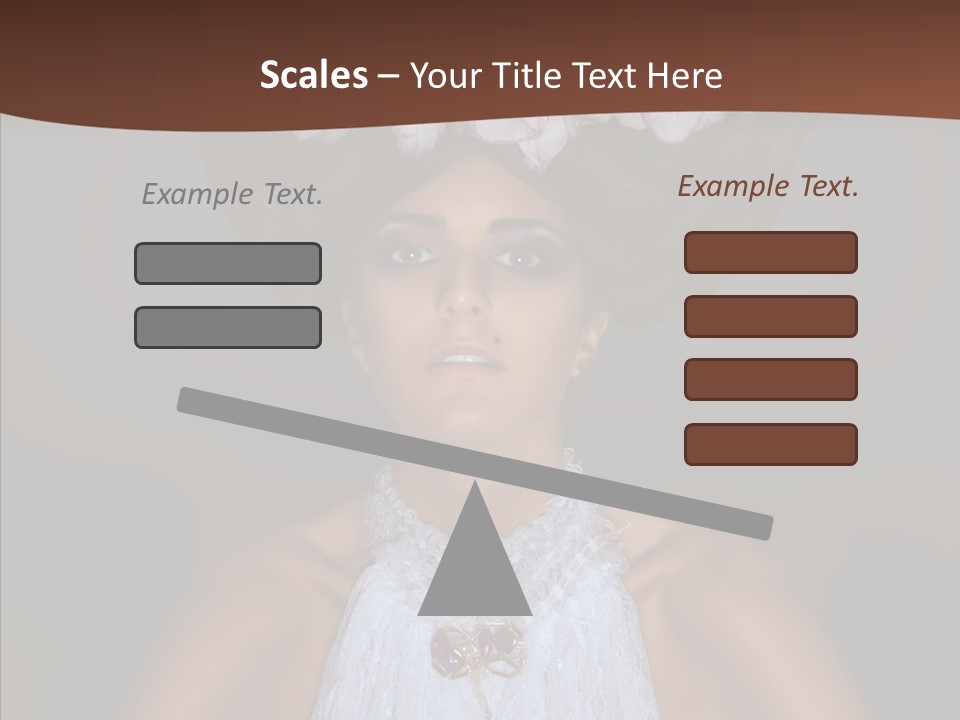 Fashion Wedding Face PowerPoint Template