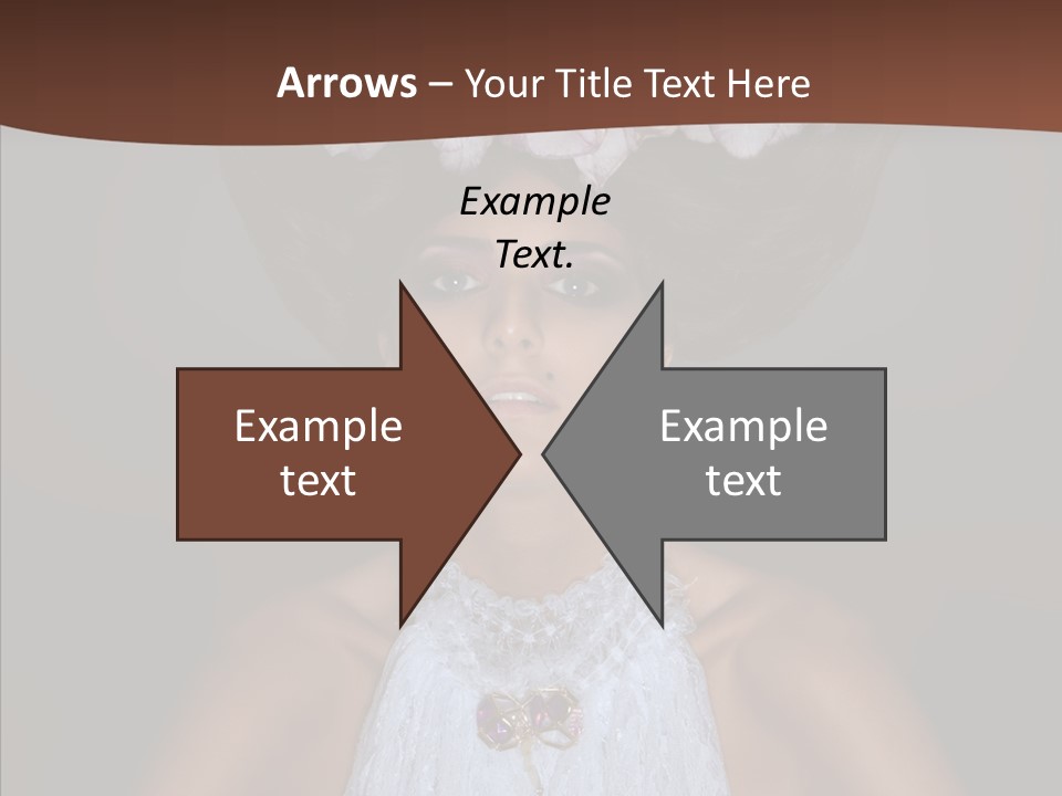 Fashion Wedding Face PowerPoint Template