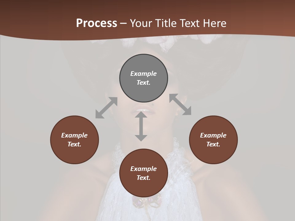 Fashion Wedding Face PowerPoint Template