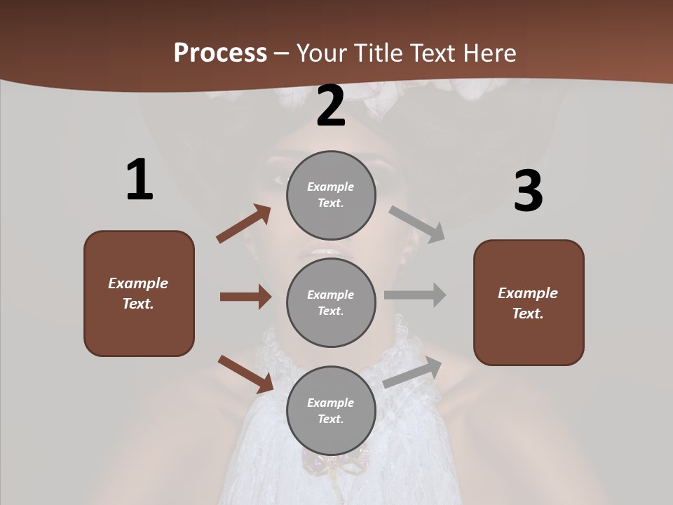 Fashion Wedding Face PowerPoint Template