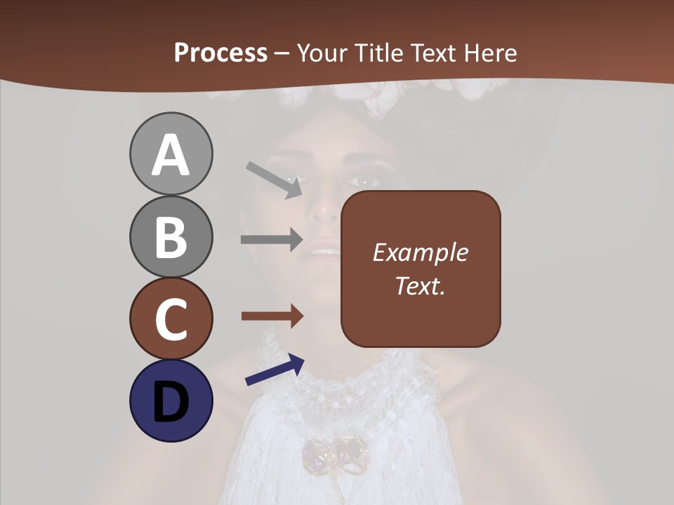 Fashion Wedding Face PowerPoint Template