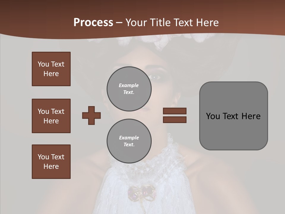 Fashion Wedding Face PowerPoint Template