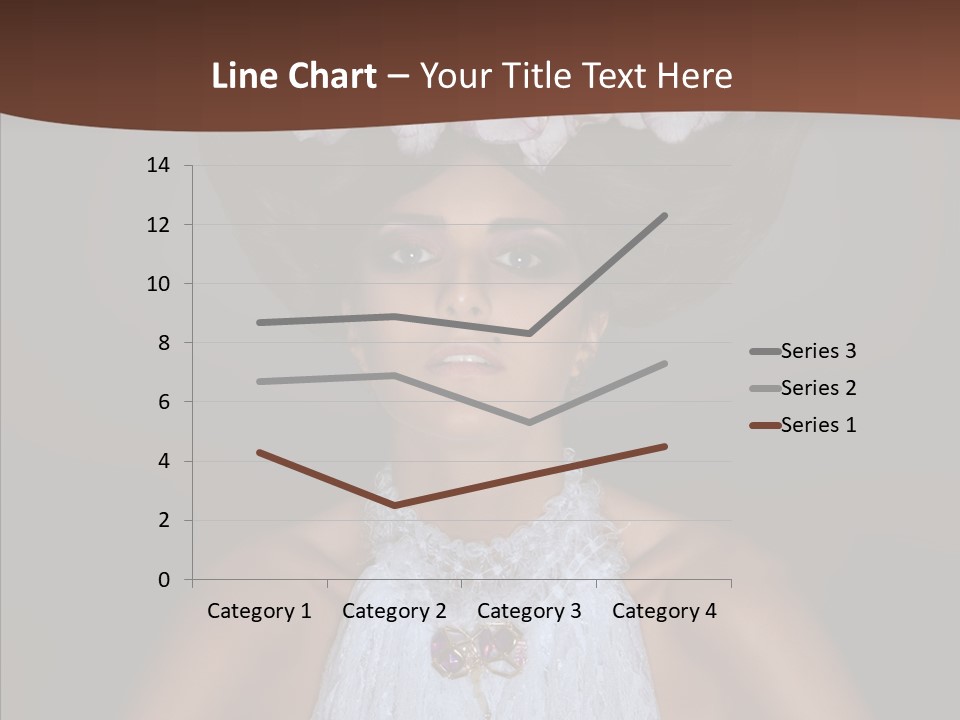 Fashion Wedding Face PowerPoint Template