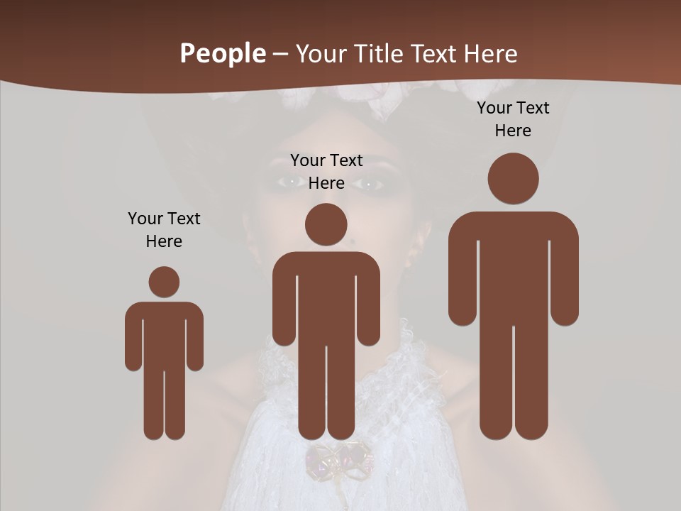 Fashion Wedding Face PowerPoint Template