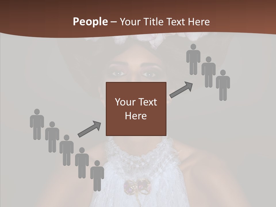 Fashion Wedding Face PowerPoint Template