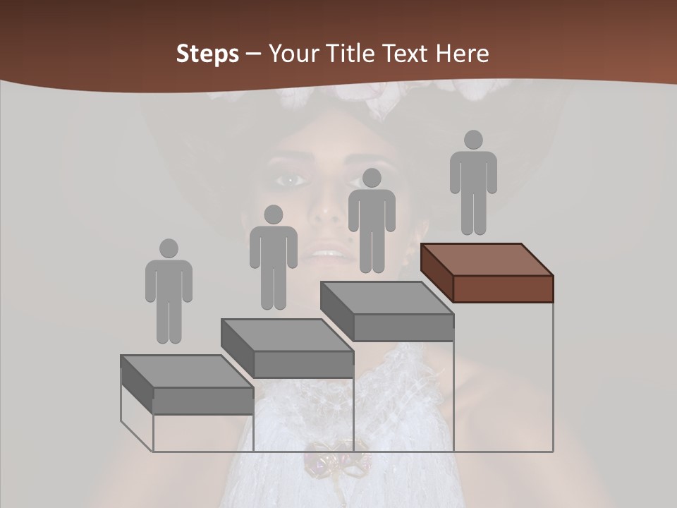 Fashion Wedding Face PowerPoint Template