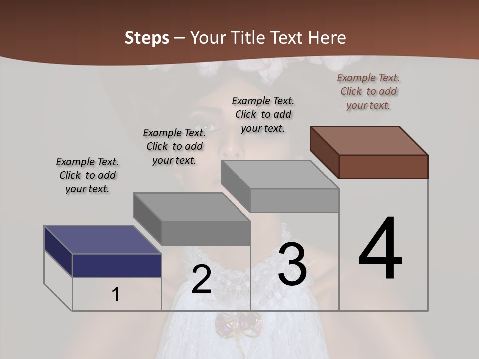 Fashion Wedding Face PowerPoint Template