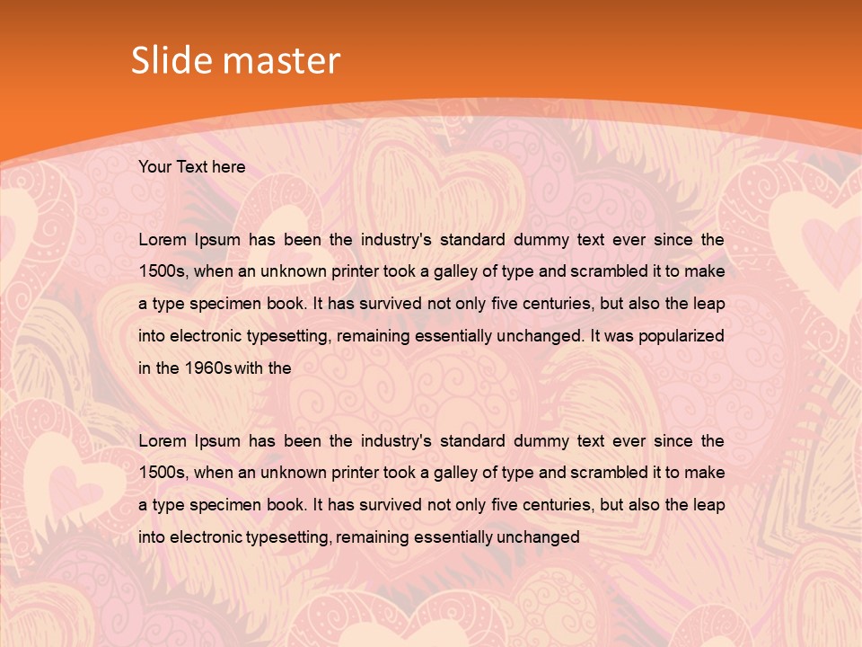 Wrapping Ornate Vector PowerPoint Template