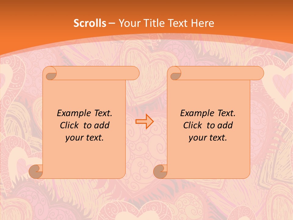 Wrapping Ornate Vector PowerPoint Template