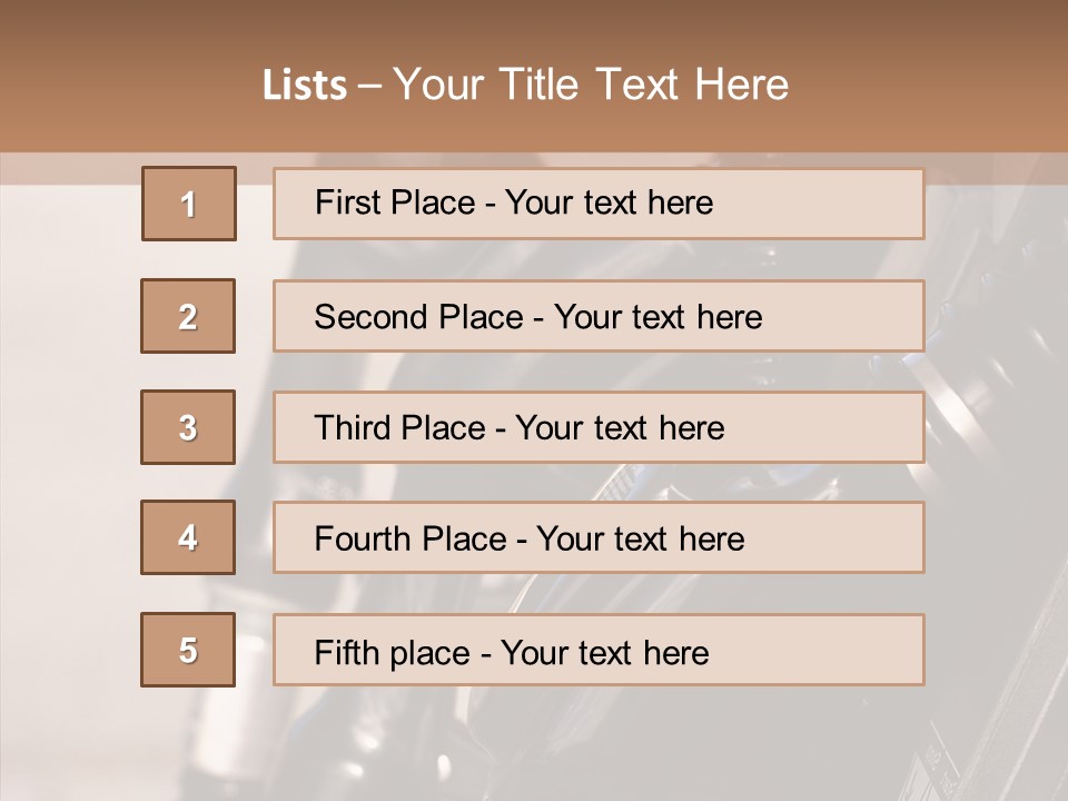 Diesel Grey Reserve PowerPoint Template