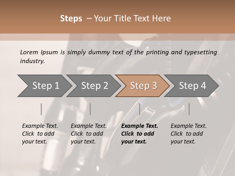 Diesel Grey Reserve PowerPoint Template