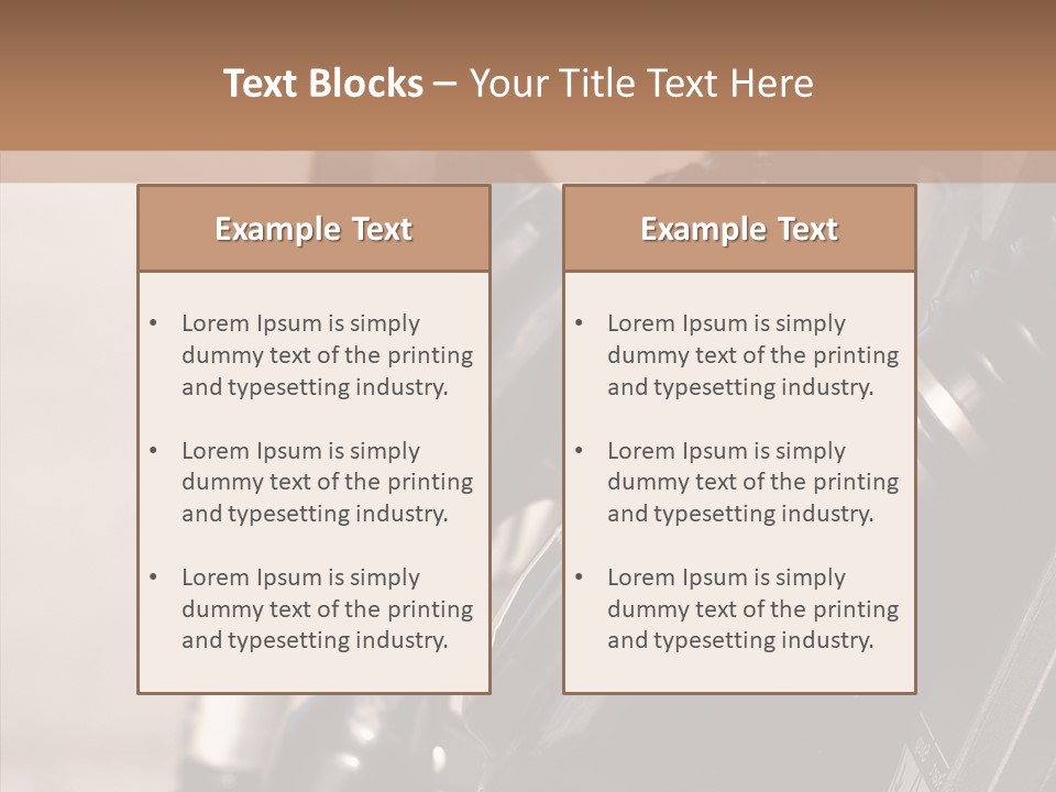 Diesel Grey Reserve PowerPoint Template