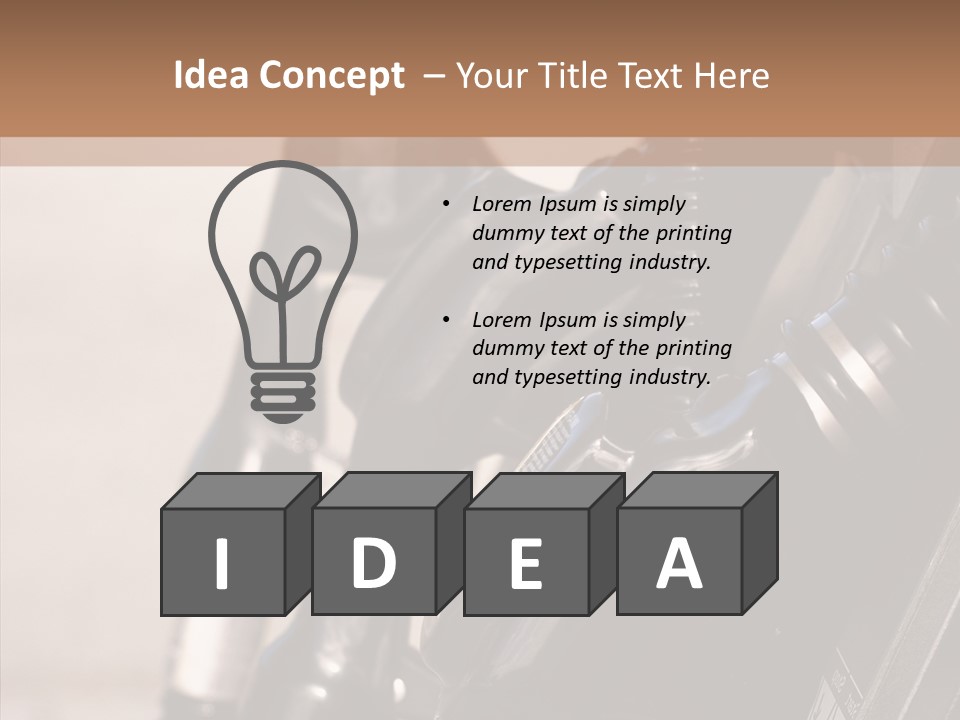 Diesel Grey Reserve PowerPoint Template
