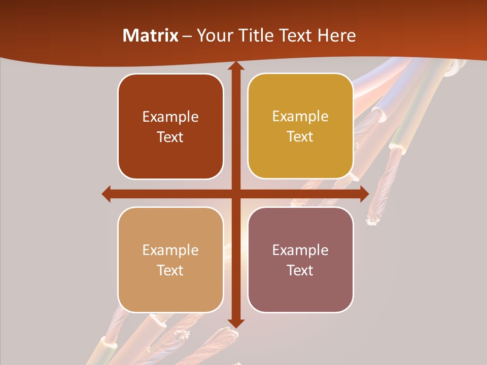 Wire Cable Electricity PowerPoint Template