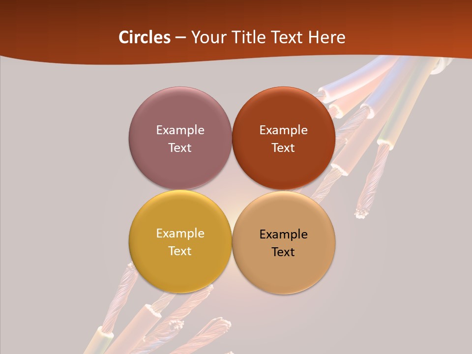Wire Cable Electricity PowerPoint Template