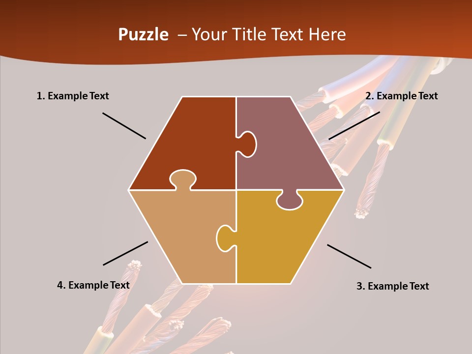 Wire Cable Electricity PowerPoint Template