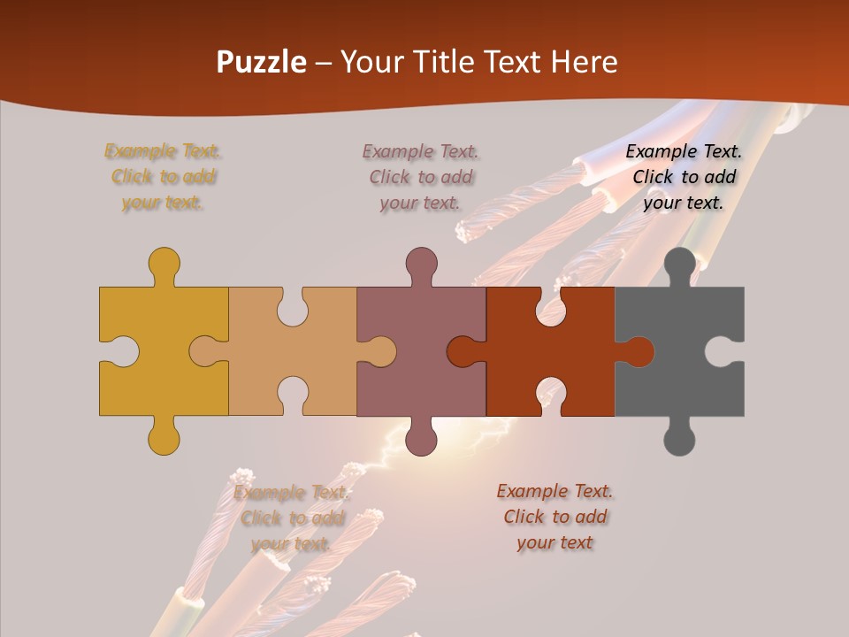 Wire Cable Electricity PowerPoint Template