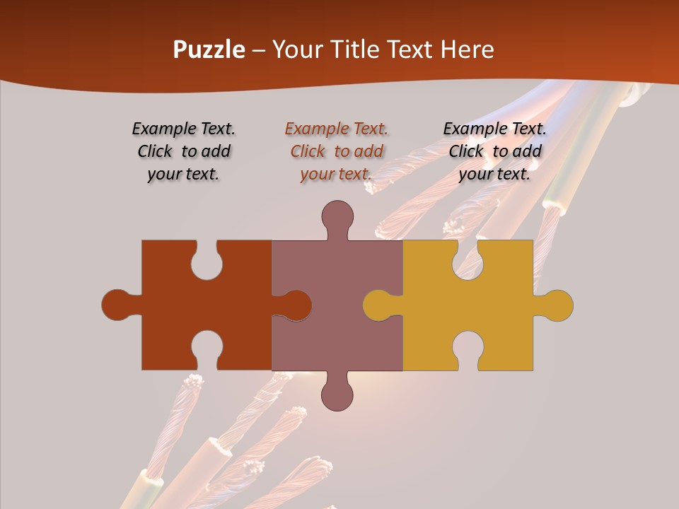 Wire Cable Electricity PowerPoint Template