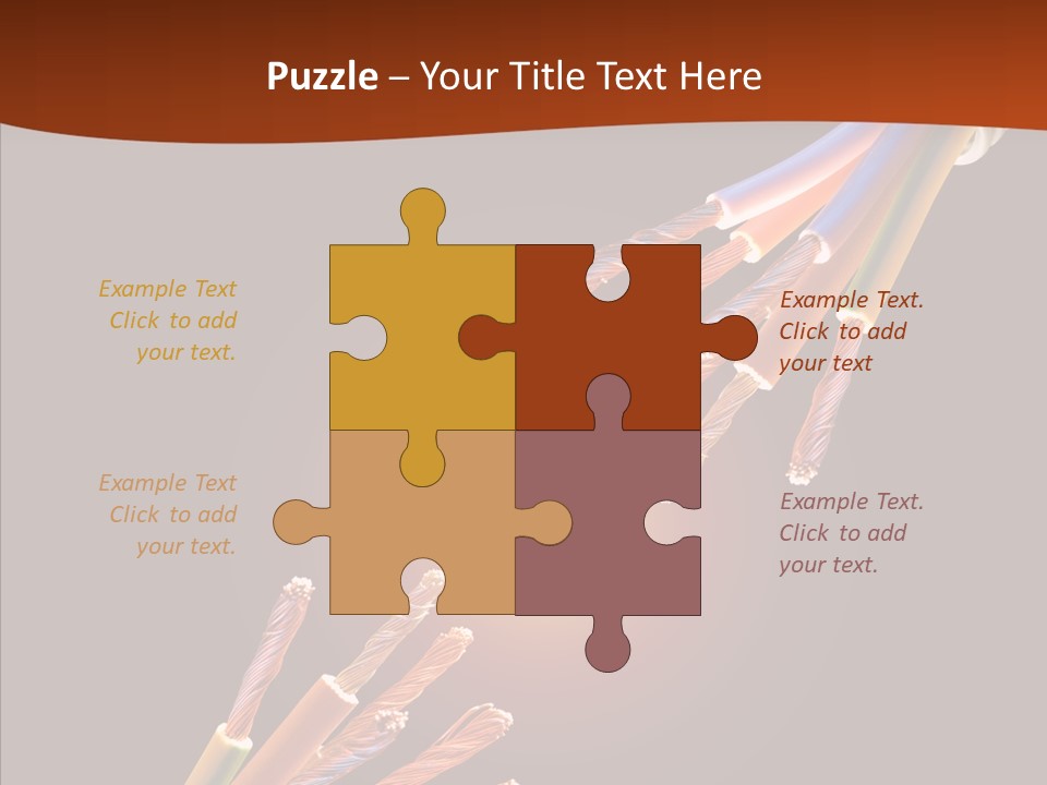 Wire Cable Electricity PowerPoint Template
