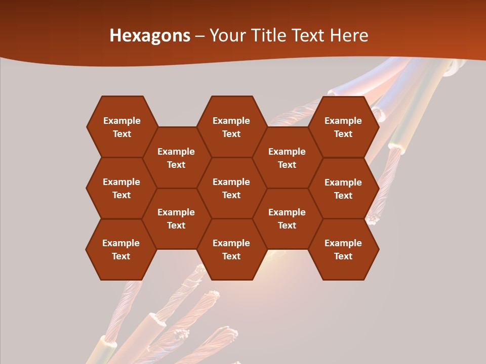 Wire Cable Electricity PowerPoint Template