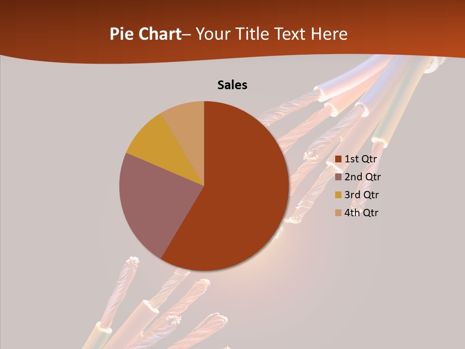 Wire Cable Electricity PowerPoint Template