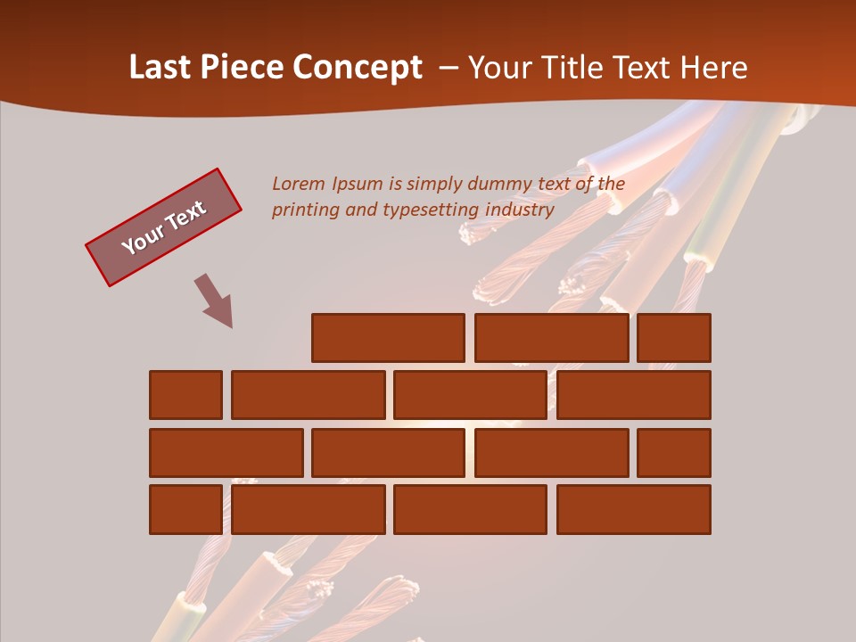 Wire Cable Electricity PowerPoint Template