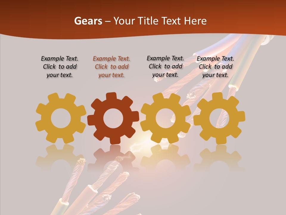 Wire Cable Electricity PowerPoint Template