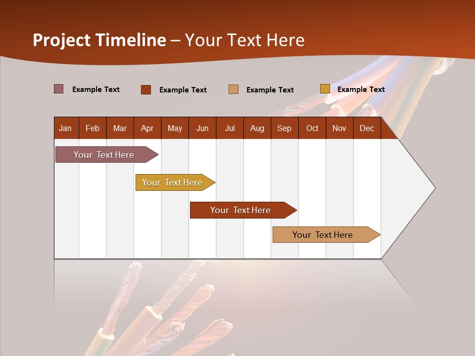 Wire Cable Electricity PowerPoint Template