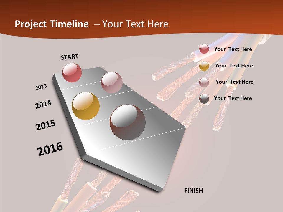 Wire Cable Electricity PowerPoint Template
