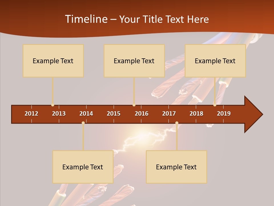 Wire Cable Electricity PowerPoint Template