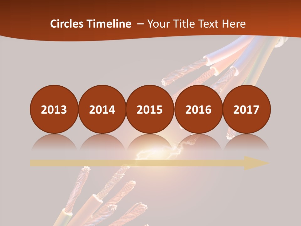 Wire Cable Electricity PowerPoint Template