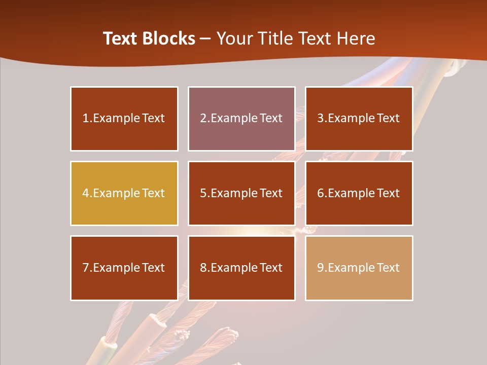 Wire Cable Electricity PowerPoint Template