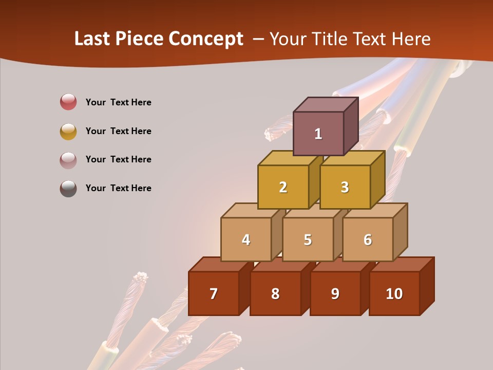 Wire Cable Electricity PowerPoint Template