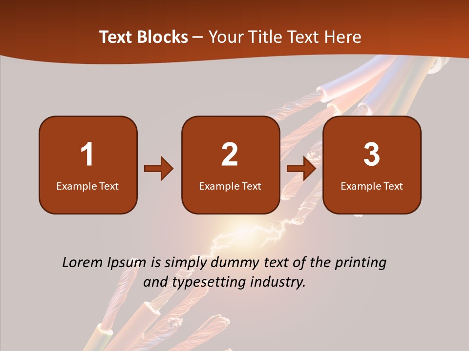 Wire Cable Electricity PowerPoint Template