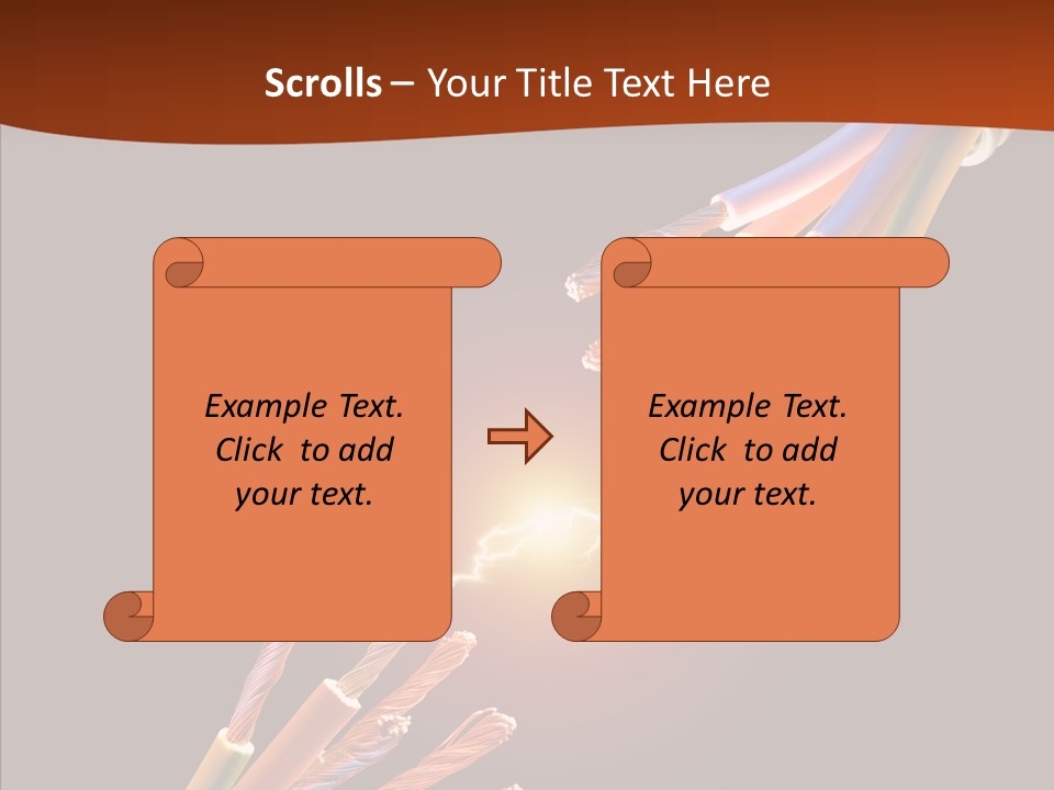 Wire Cable Electricity PowerPoint Template