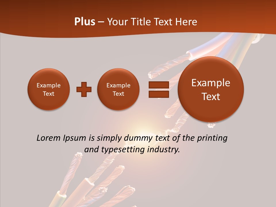 Wire Cable Electricity PowerPoint Template