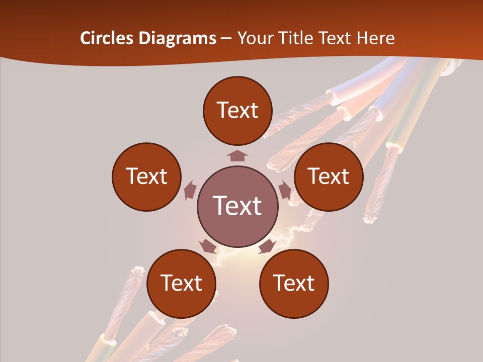Wire Cable Electricity PowerPoint Template