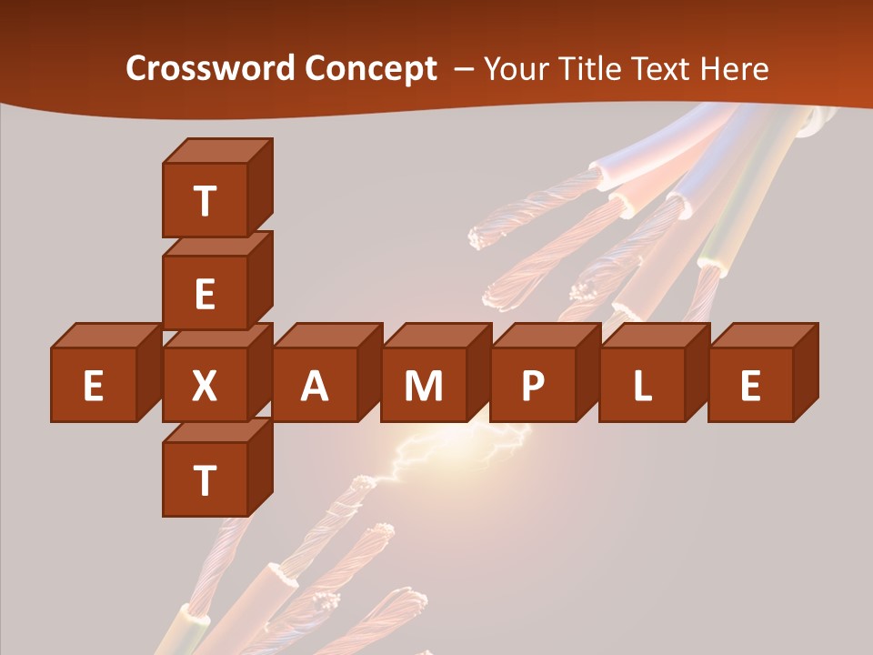 Wire Cable Electricity PowerPoint Template
