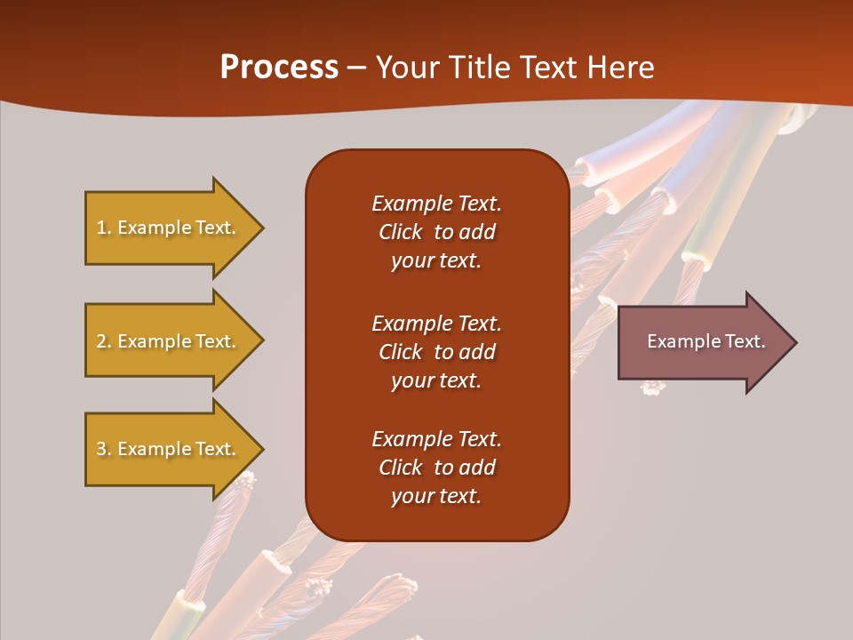 Wire Cable Electricity PowerPoint Template