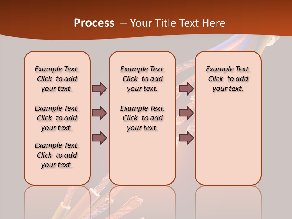 Wire Cable Electricity PowerPoint Template