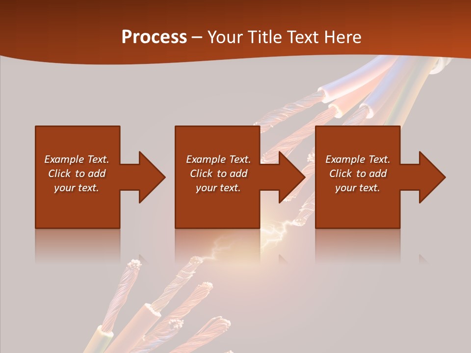 Wire Cable Electricity PowerPoint Template