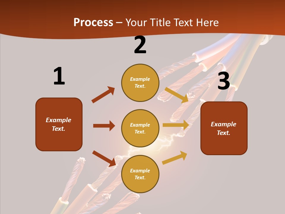 Wire Cable Electricity PowerPoint Template