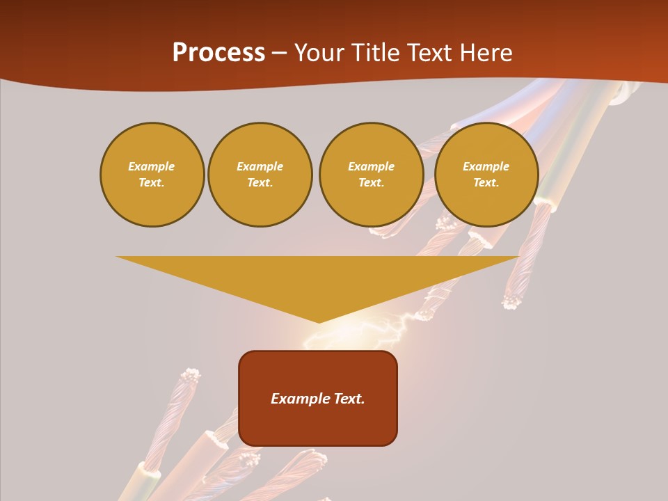 Wire Cable Electricity PowerPoint Template