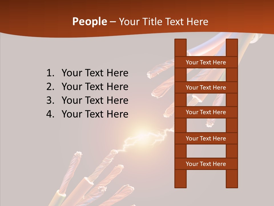 Wire Cable Electricity PowerPoint Template