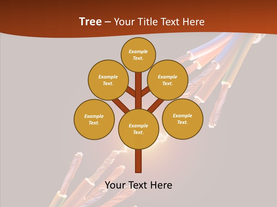 Wire Cable Electricity PowerPoint Template