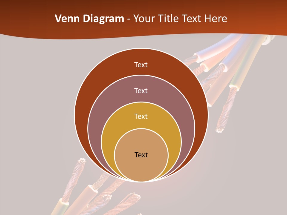 Wire Cable Electricity PowerPoint Template