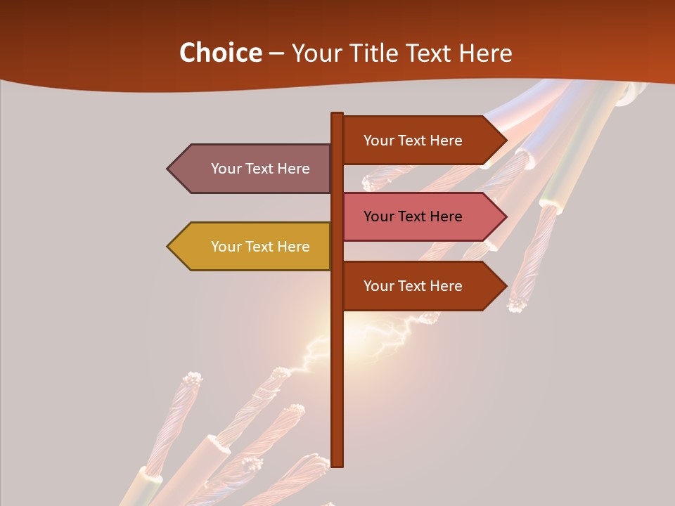 Wire Cable Electricity PowerPoint Template