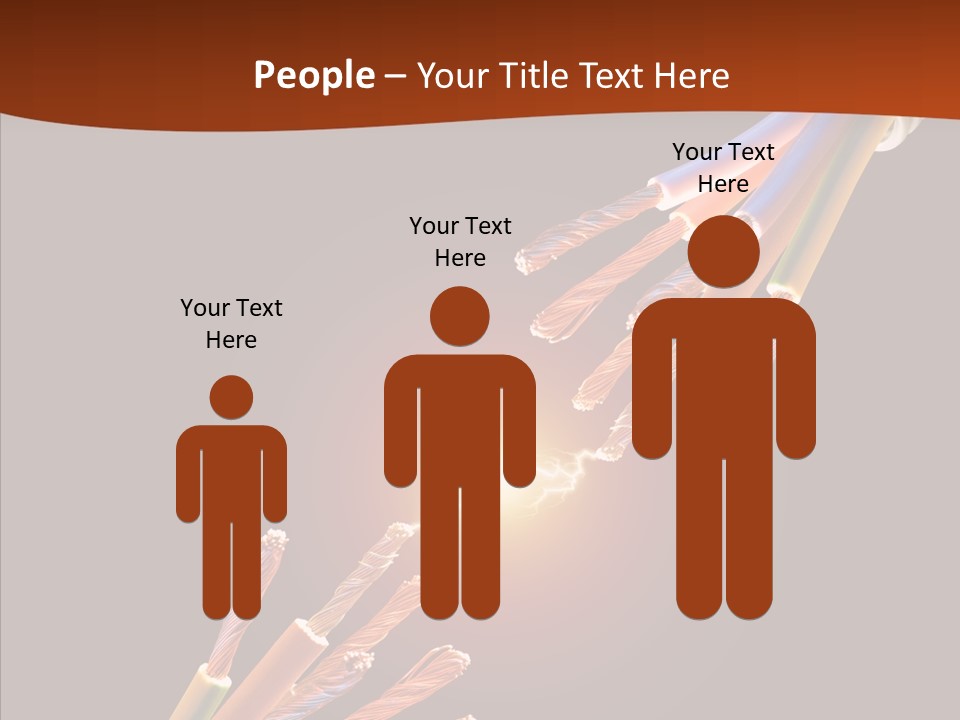Wire Cable Electricity PowerPoint Template